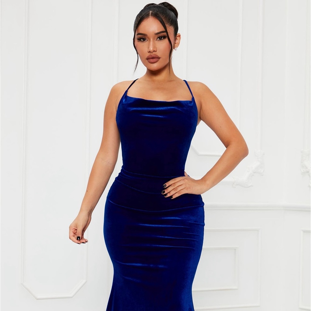 ROYAL BLUE MAXI DRES- BRAND NEW